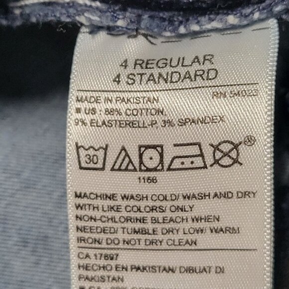 Old Navy Rockstar Mid Rise Jeans Womens Size 4 Skinny Dark Wash Denim Pants - Picture 5 of 5